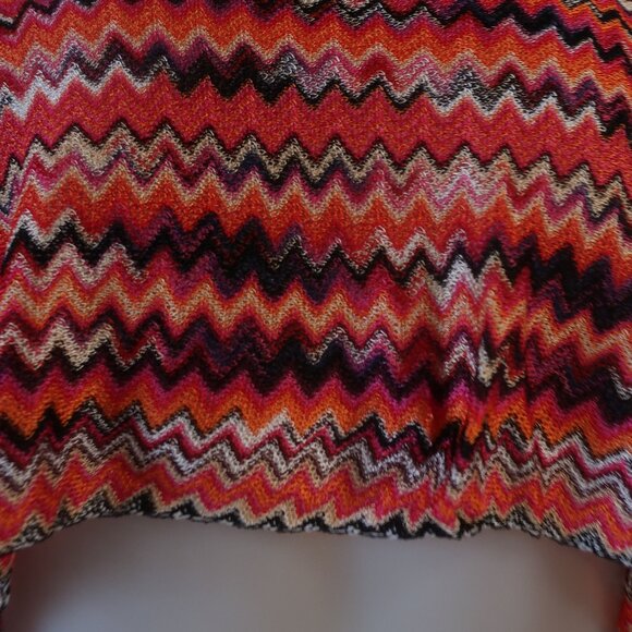 NWT Womens Missoni Multicolor Viscose Chevron Fringed Wrap Scarf Shawl OS - Picture 13 of 15